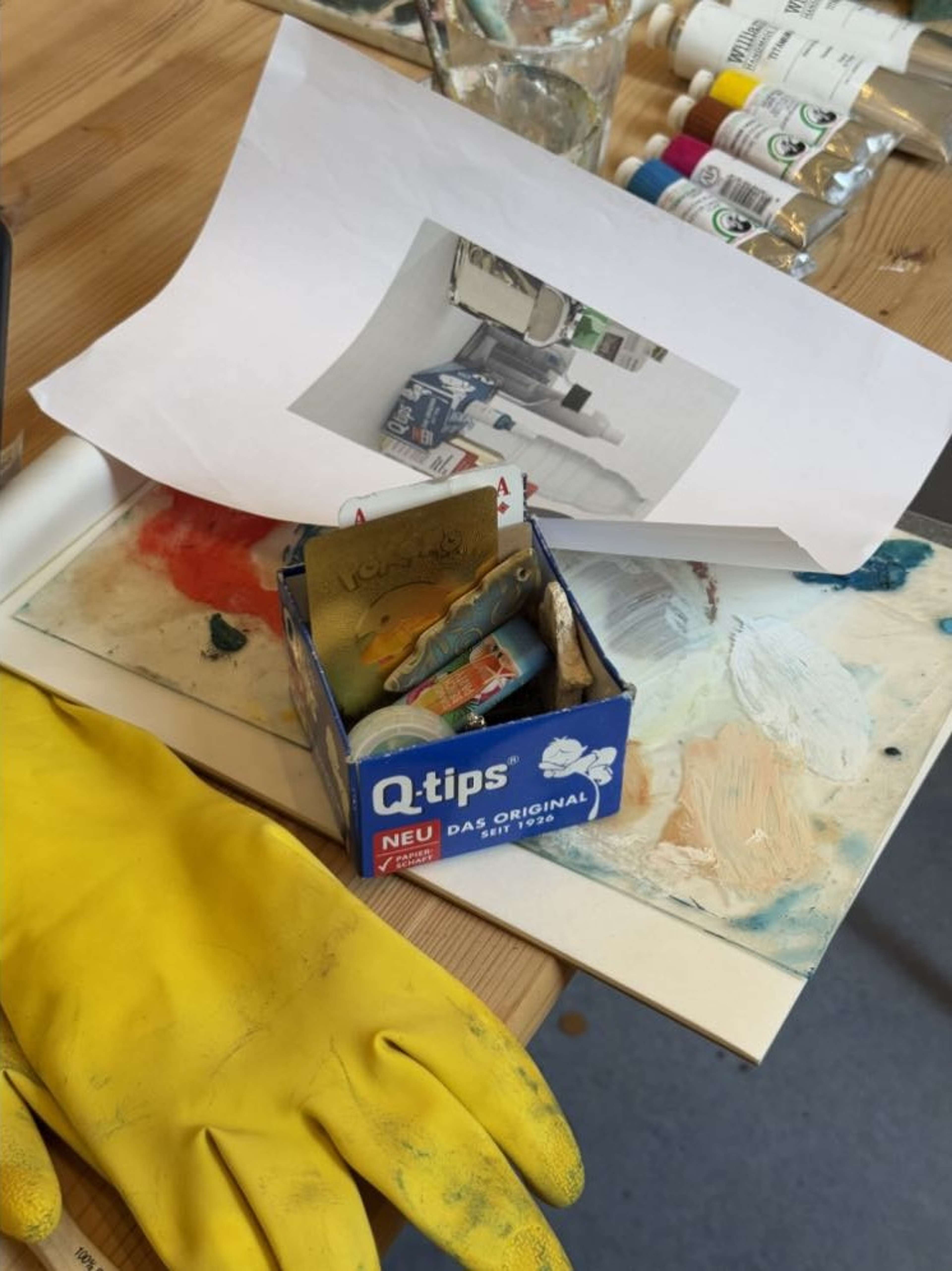 Detail of the artist's studio, May 2025