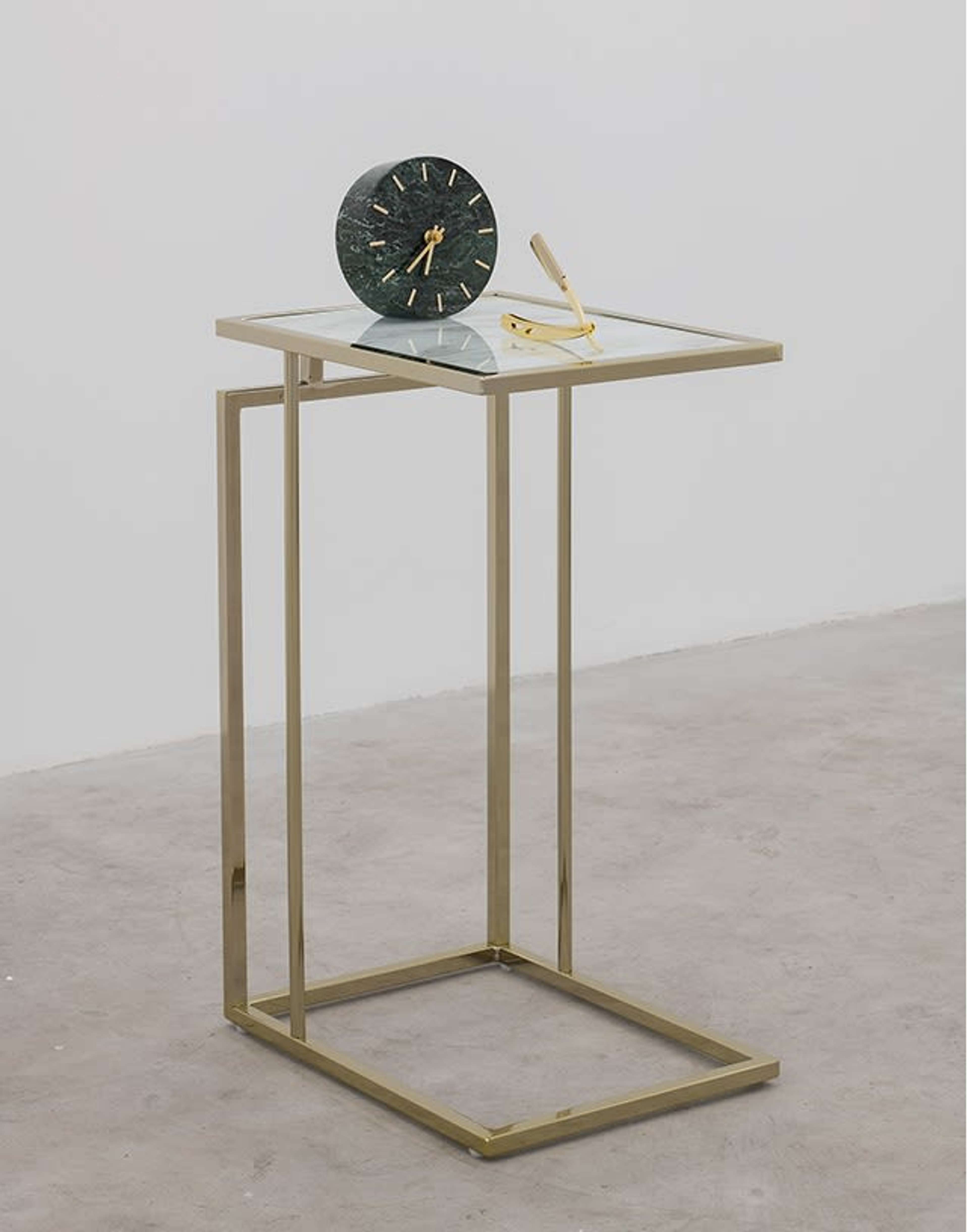 A Straight Razor in the First Act (Gold Green Marble), 2018