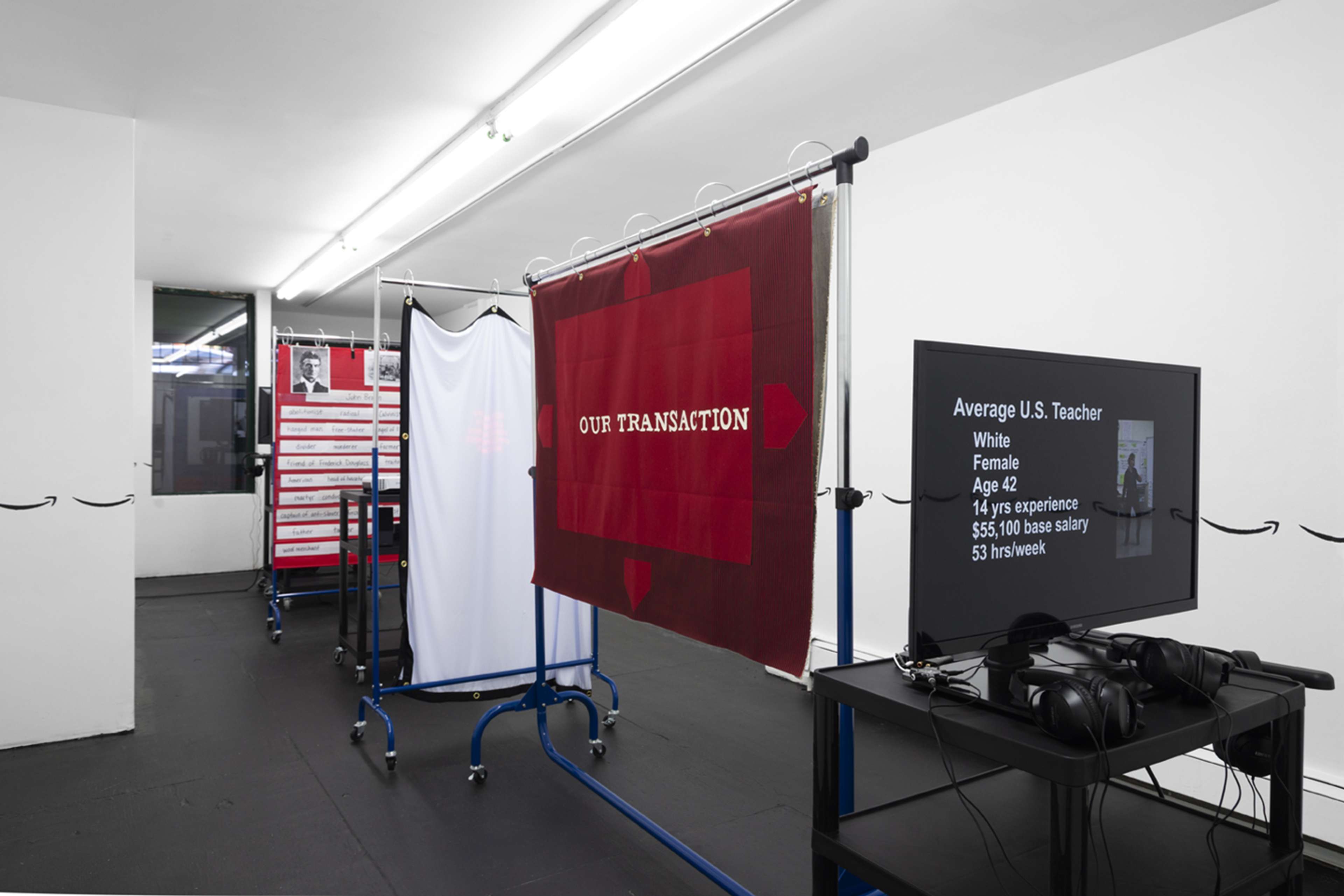 D'Ette Nogle, Bleeding Canvas installation view at Bodega, New York, 2019 Courtesy: the artist and Hannah Hoffman, Los Angeles