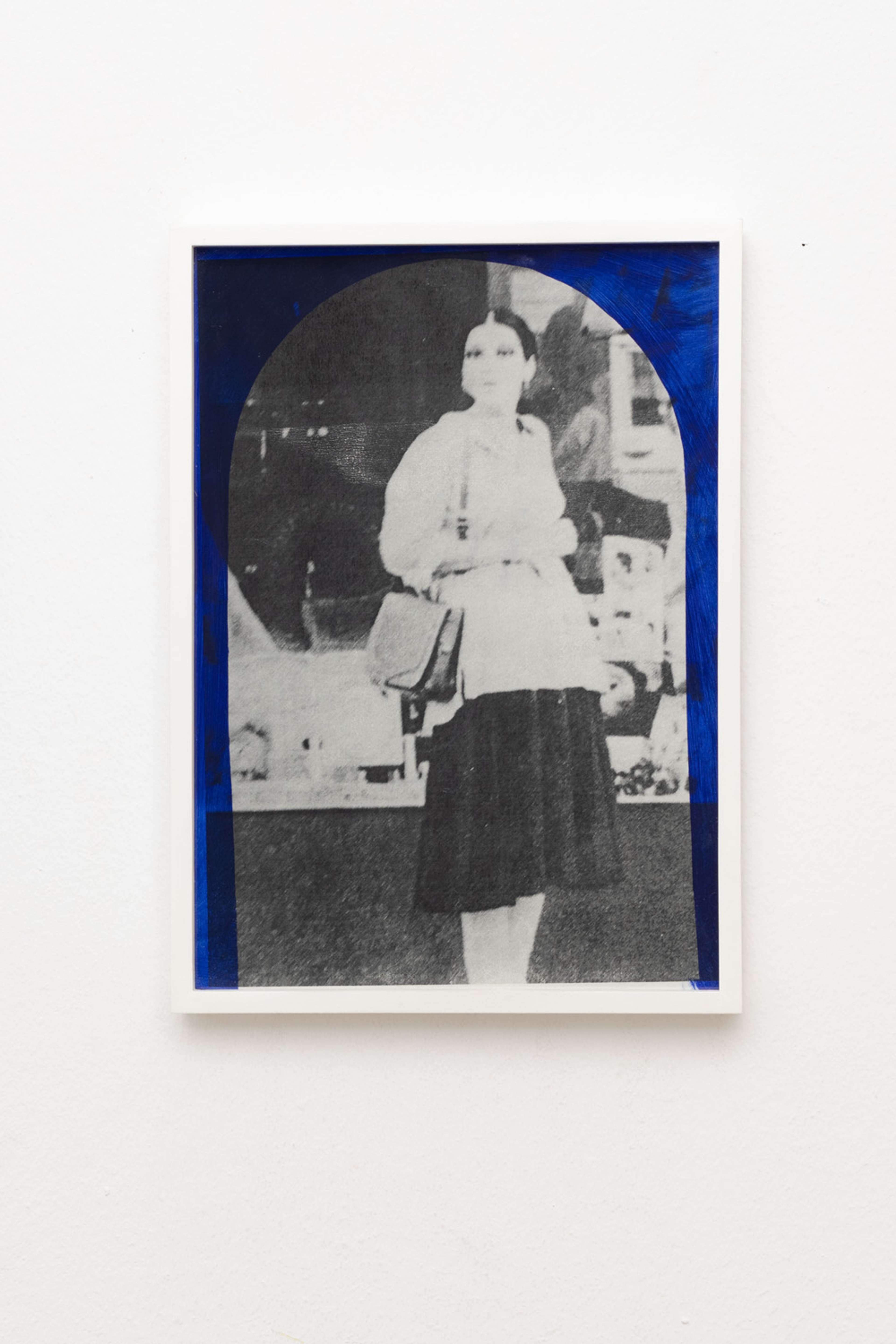 Hanna Stiegeler, ‘Il Figlio Mistero’, 2018. Laser print, gouache, screenprint on paper and glass, 8 5/8 x 12 1/4 in, 22 x 31 cm. Courtesy of the artist and Sweetwater, Berlin