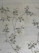 Four-panel chinoiserie niche · metallic gold ground · River Oaks