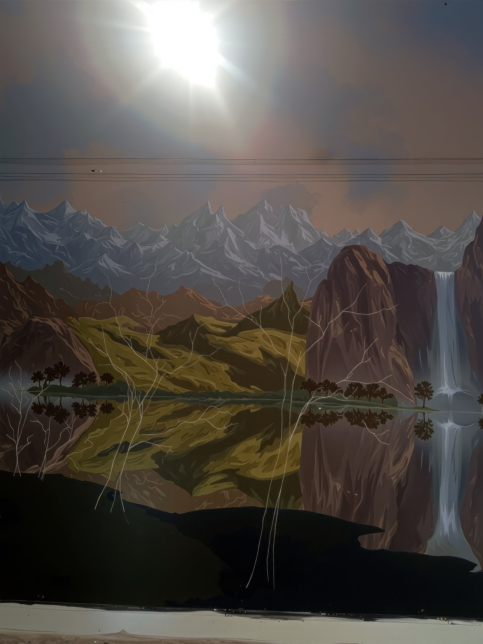 Development of an Evolving Landscape Mural by Misha Creations