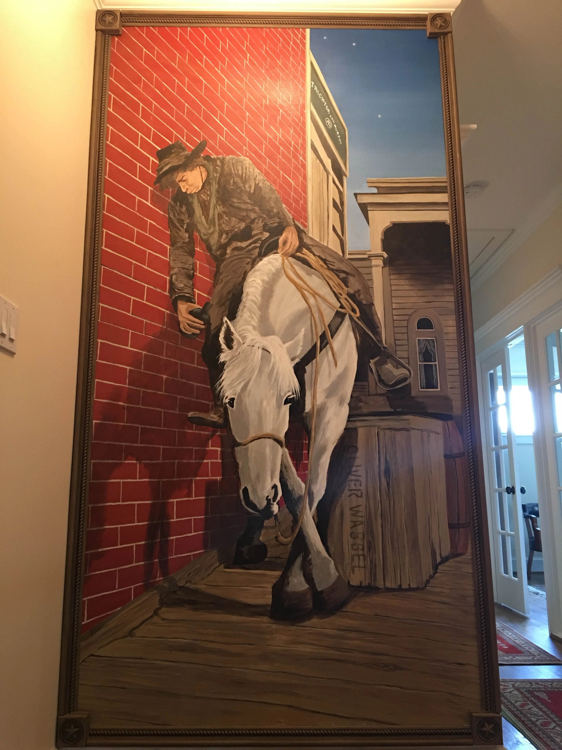 Cat Balou classic movie mural on canvas for DWI Law firm