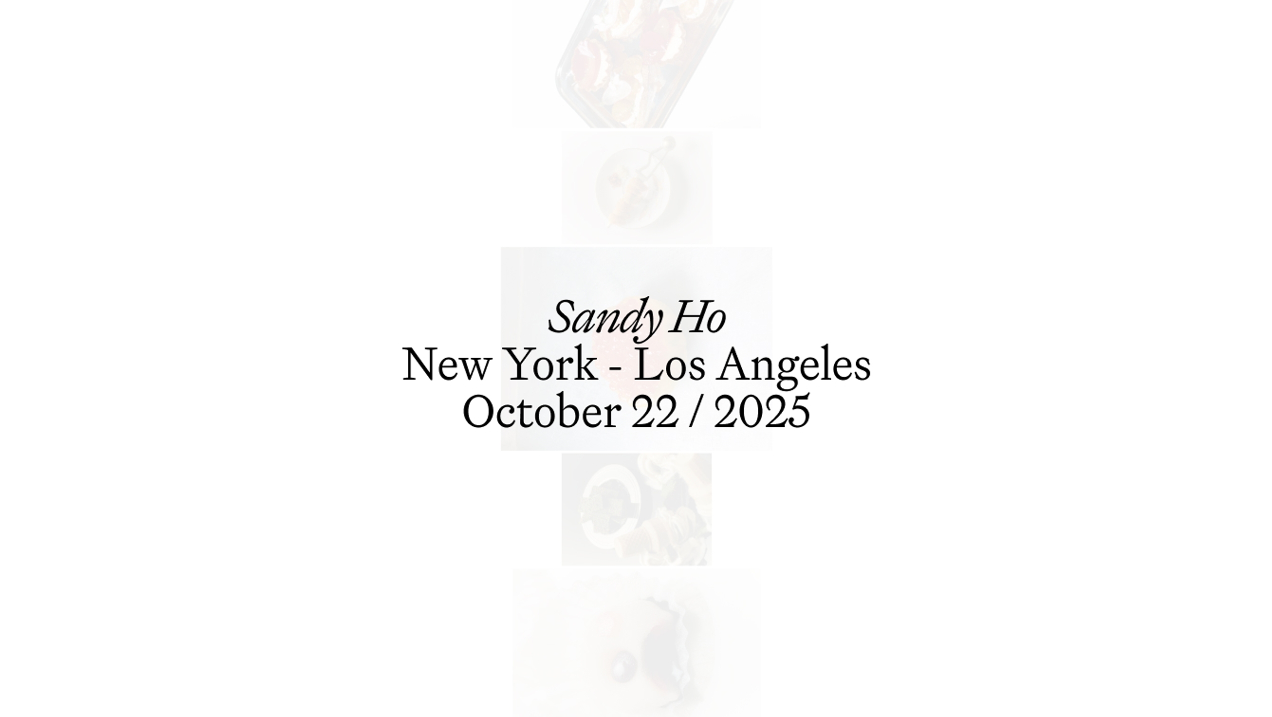 Sandy Ho - Website