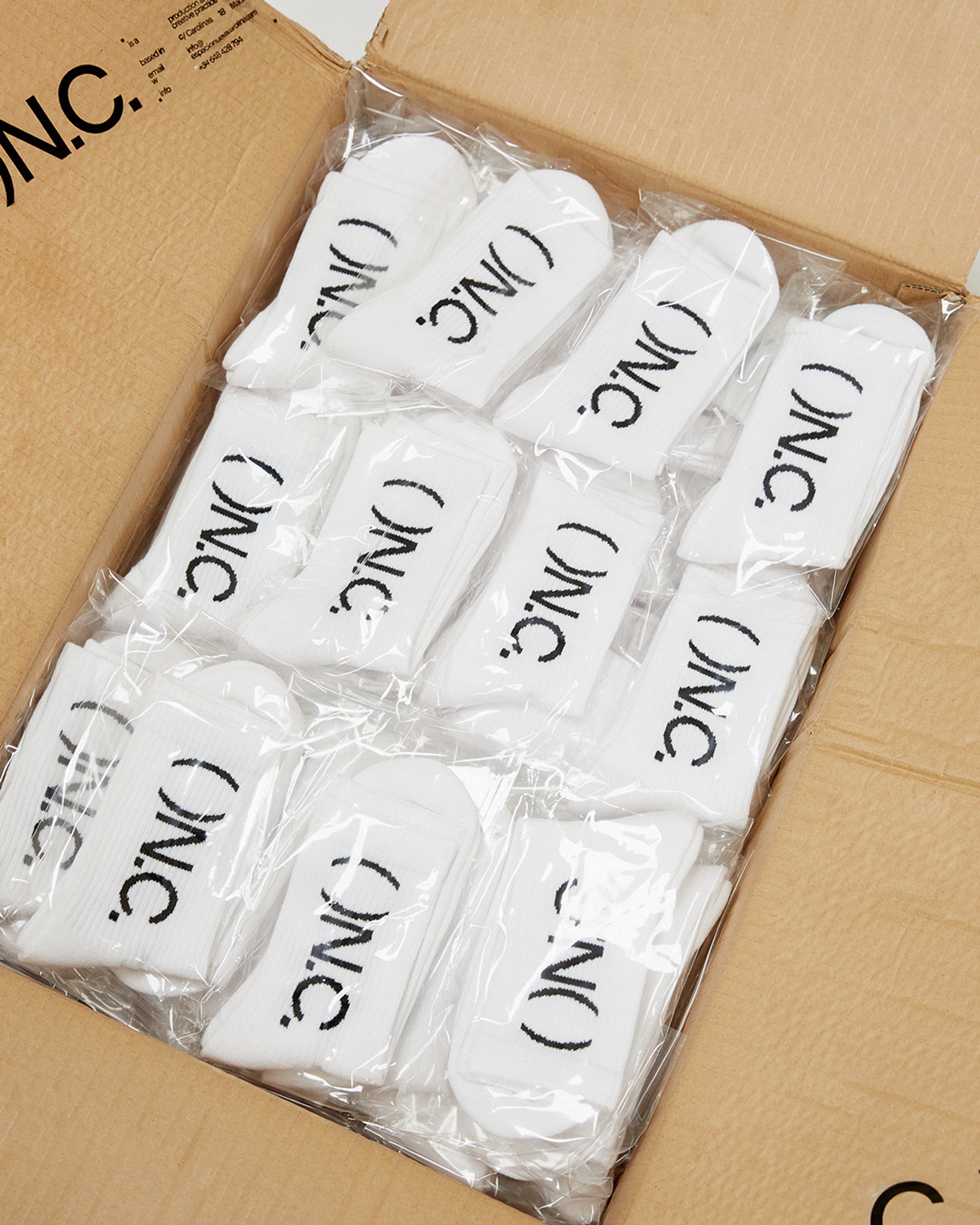 image with the box and the white socks