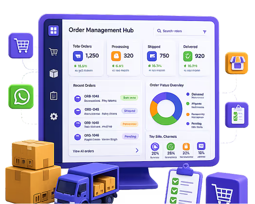 Order Management Hub illustration