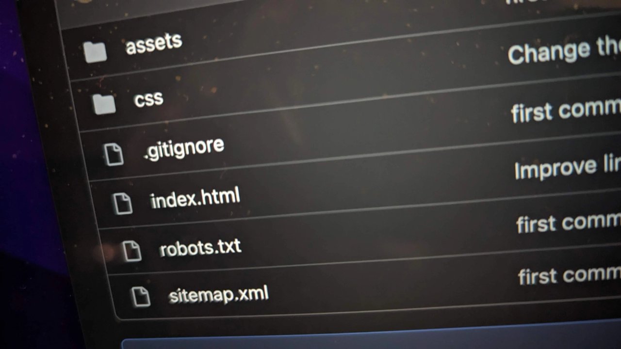 screenshot of github repository