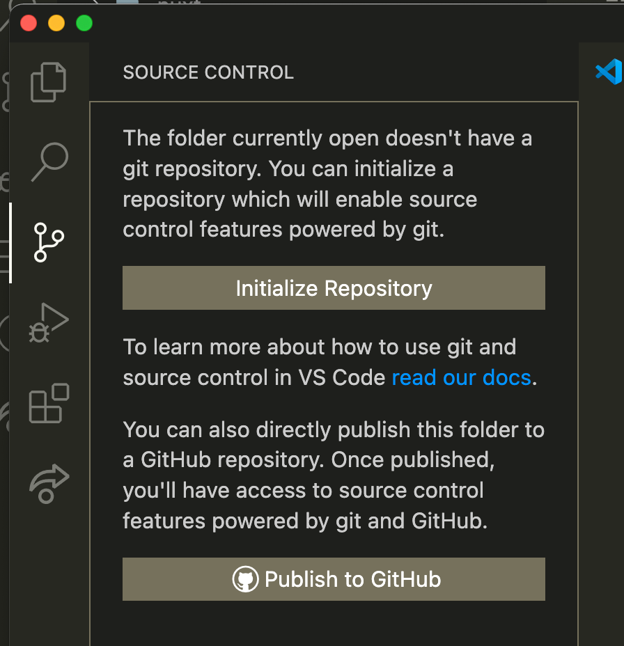 publish dialogue box