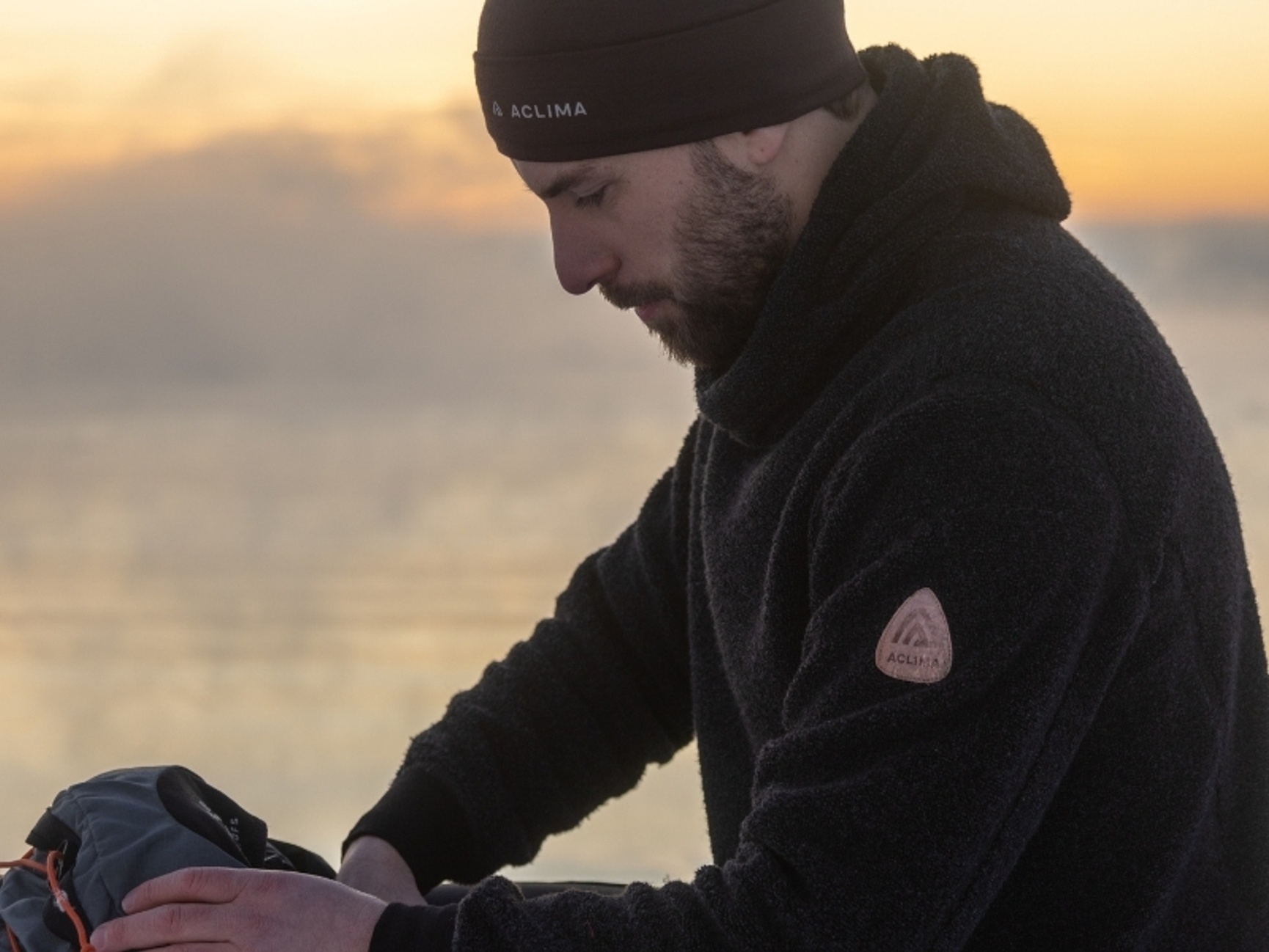 Aclima reborn WoolTerry jakke herre svart