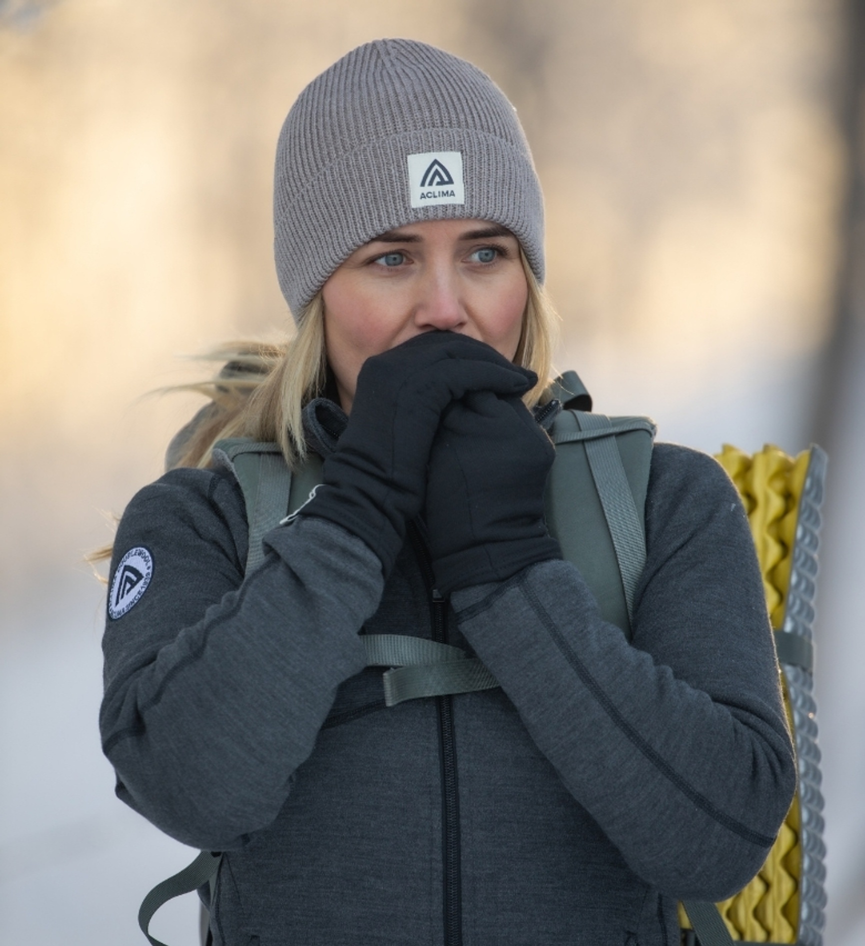 Aclima DoubleWool Jacke grau für Damen