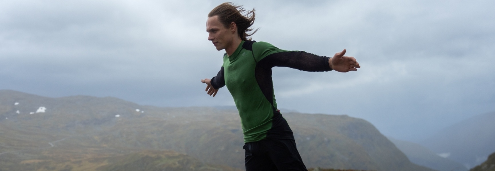 Aclima LightWool sportshirt i 100% merinoull herr grön