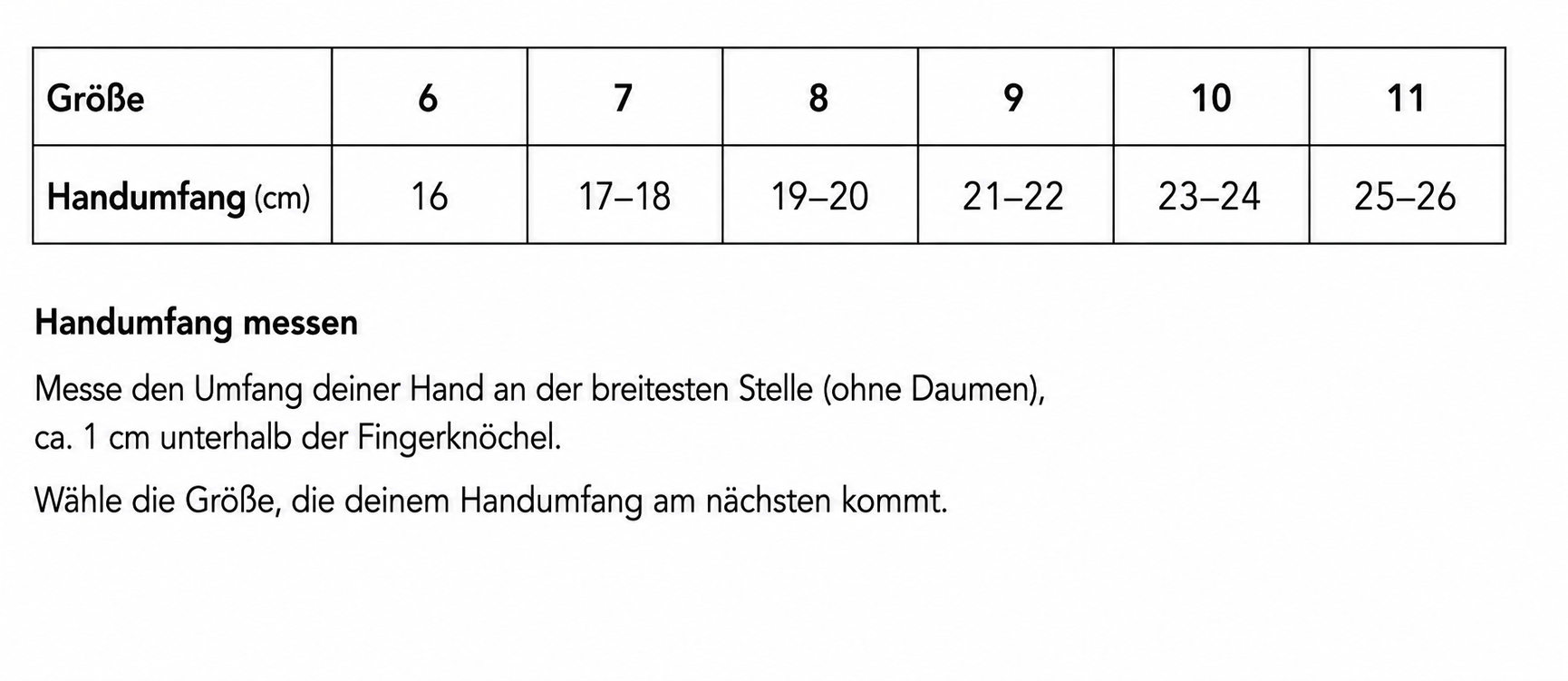 Größenratgeber Chevalier-Handschuhe, Handschuhe, Fäustlinge