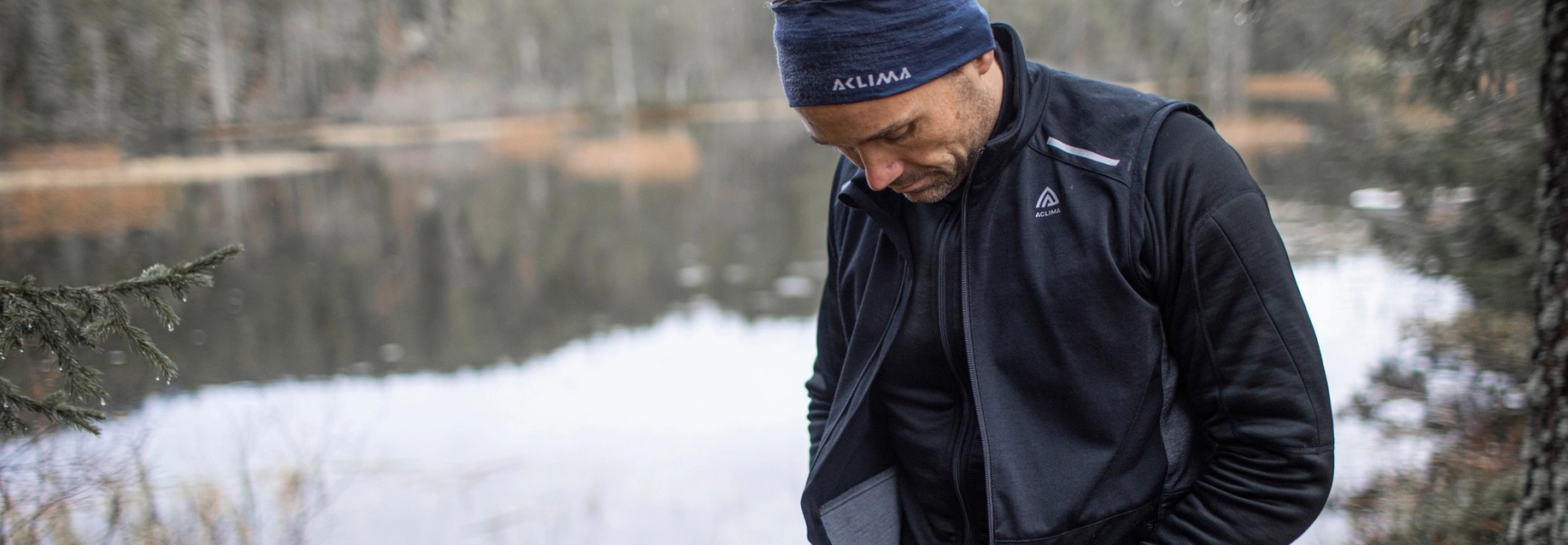 Aclima FlexWool merinoull veste svart herre 