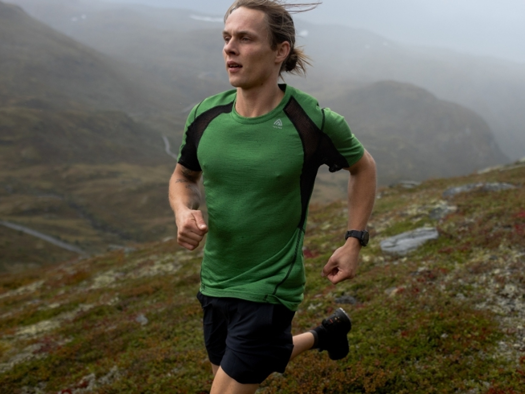 Aclima LightWool t-skjorte sport i 100% merinoull grønn herre