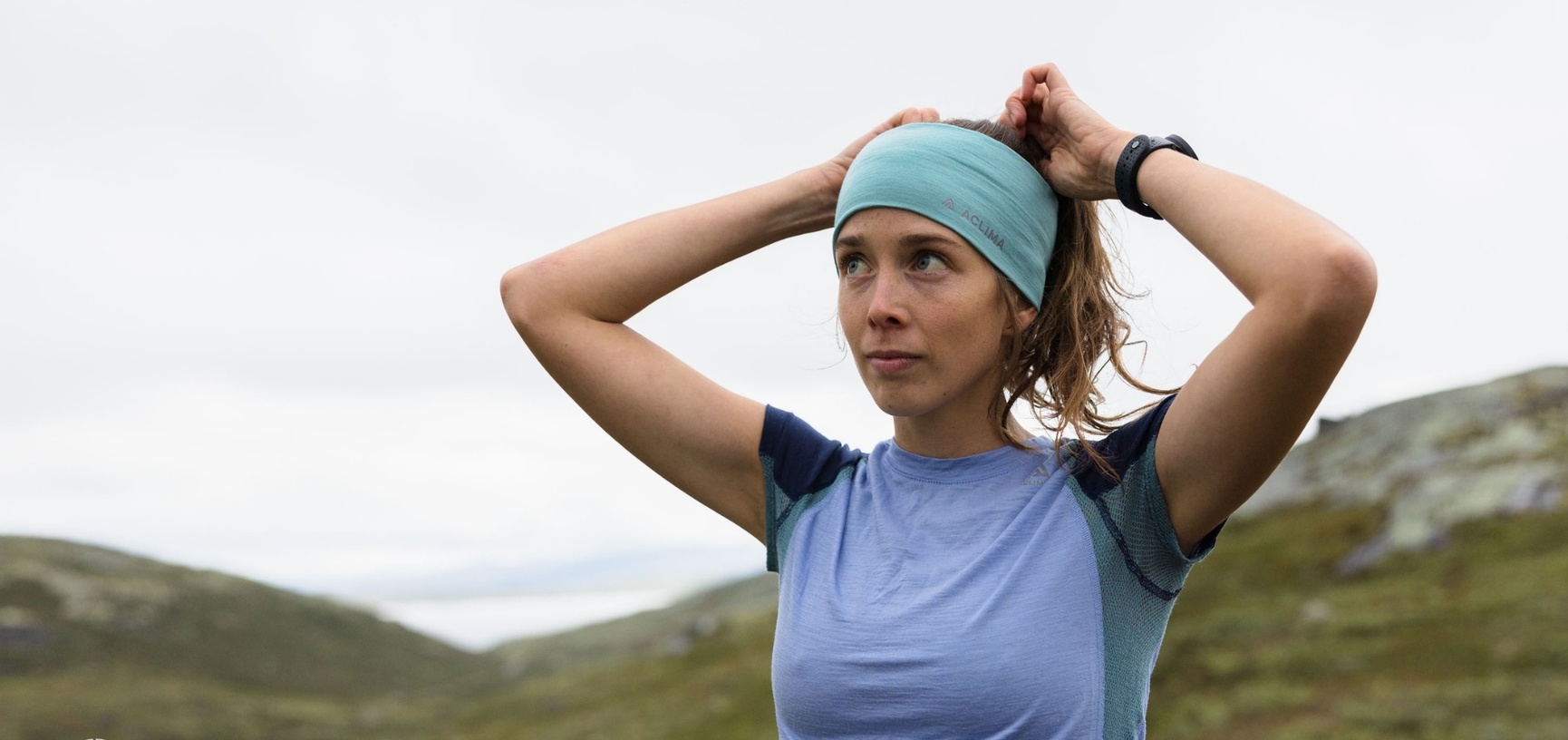 Aclima LightWool sport t-shirt blå dame