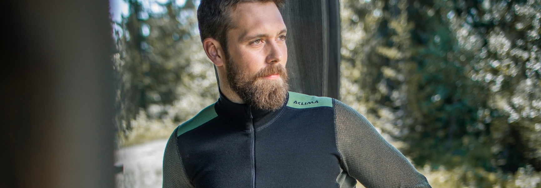 Aclima outlet WoolNet Hybrid svart grønn Herre