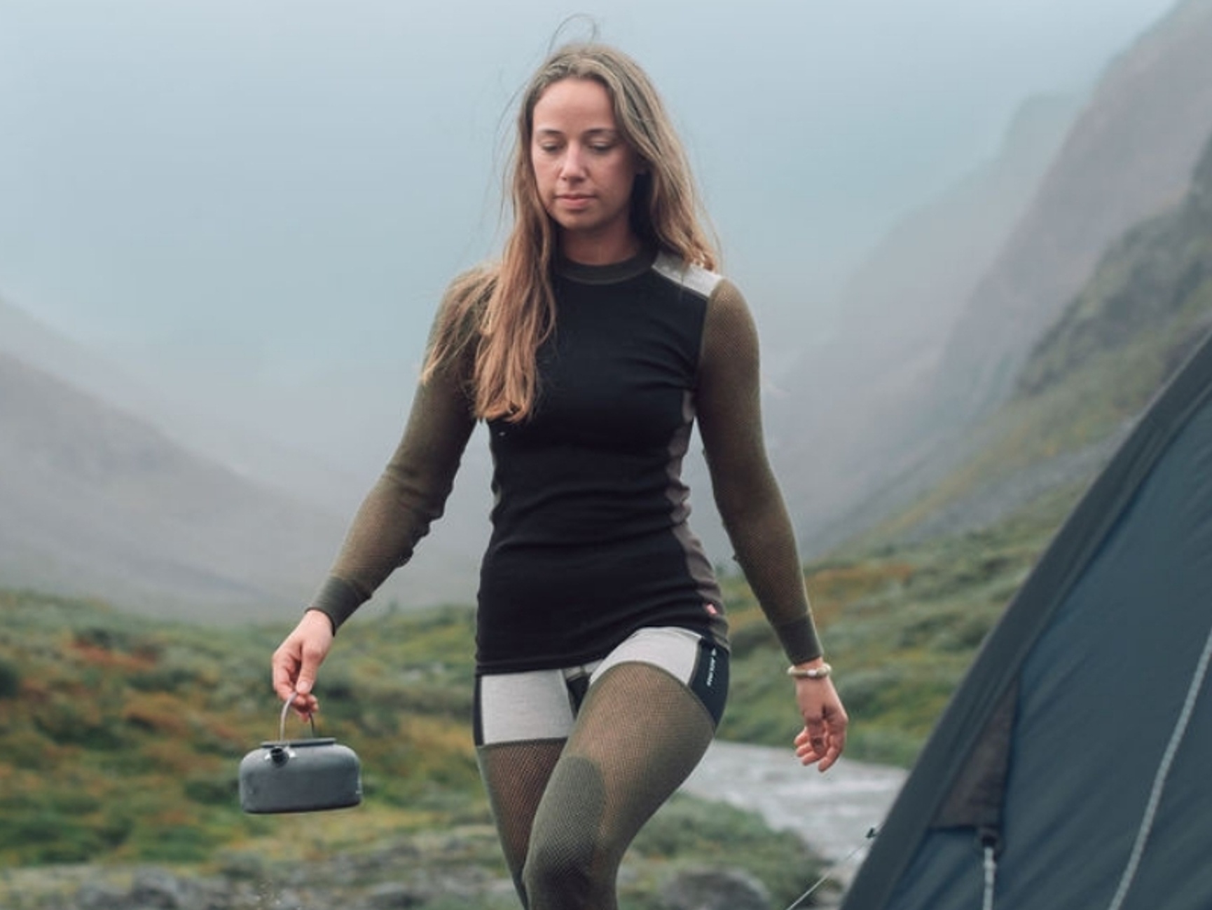 Aclima ullnett WoolNet hybrid dame grønn