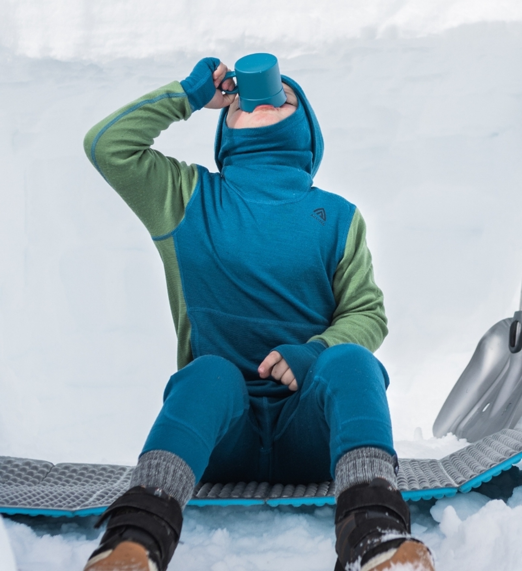 Children's long underwear blue