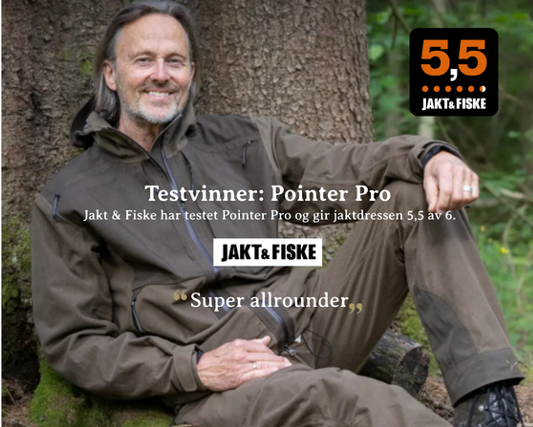 Testvinnare - Pointer Pro jacka och byxa får 5,5 av 6 i test hos Jakt & Fiske