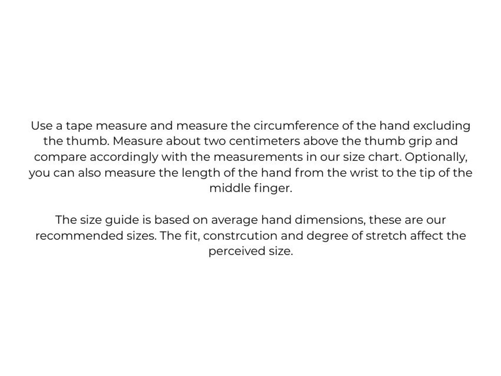 Size guides