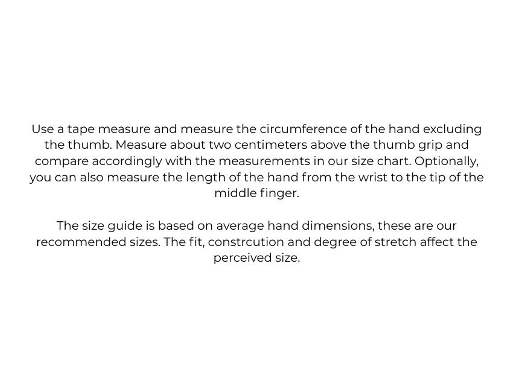 Size guides