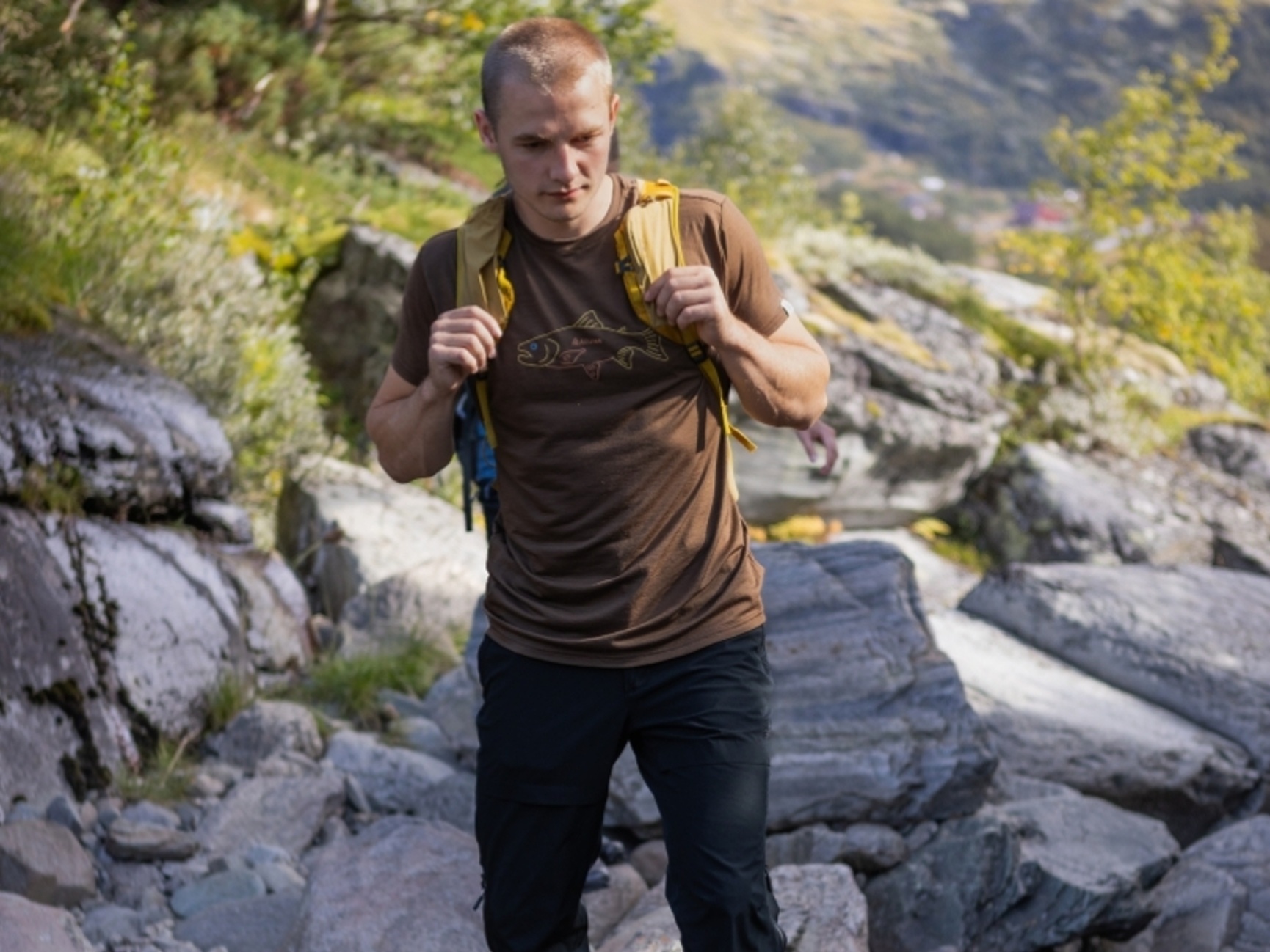 Aclima LightWool 140 Classic Tee t-shirt i 100 % merinoull brun herr