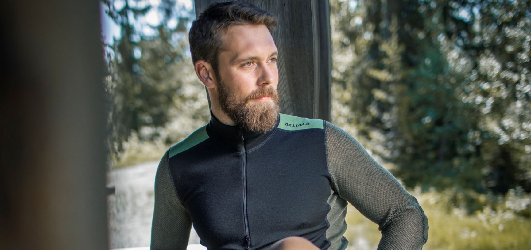 Aclima WoolNet Hybrid Rollkragenpullover Herren grün