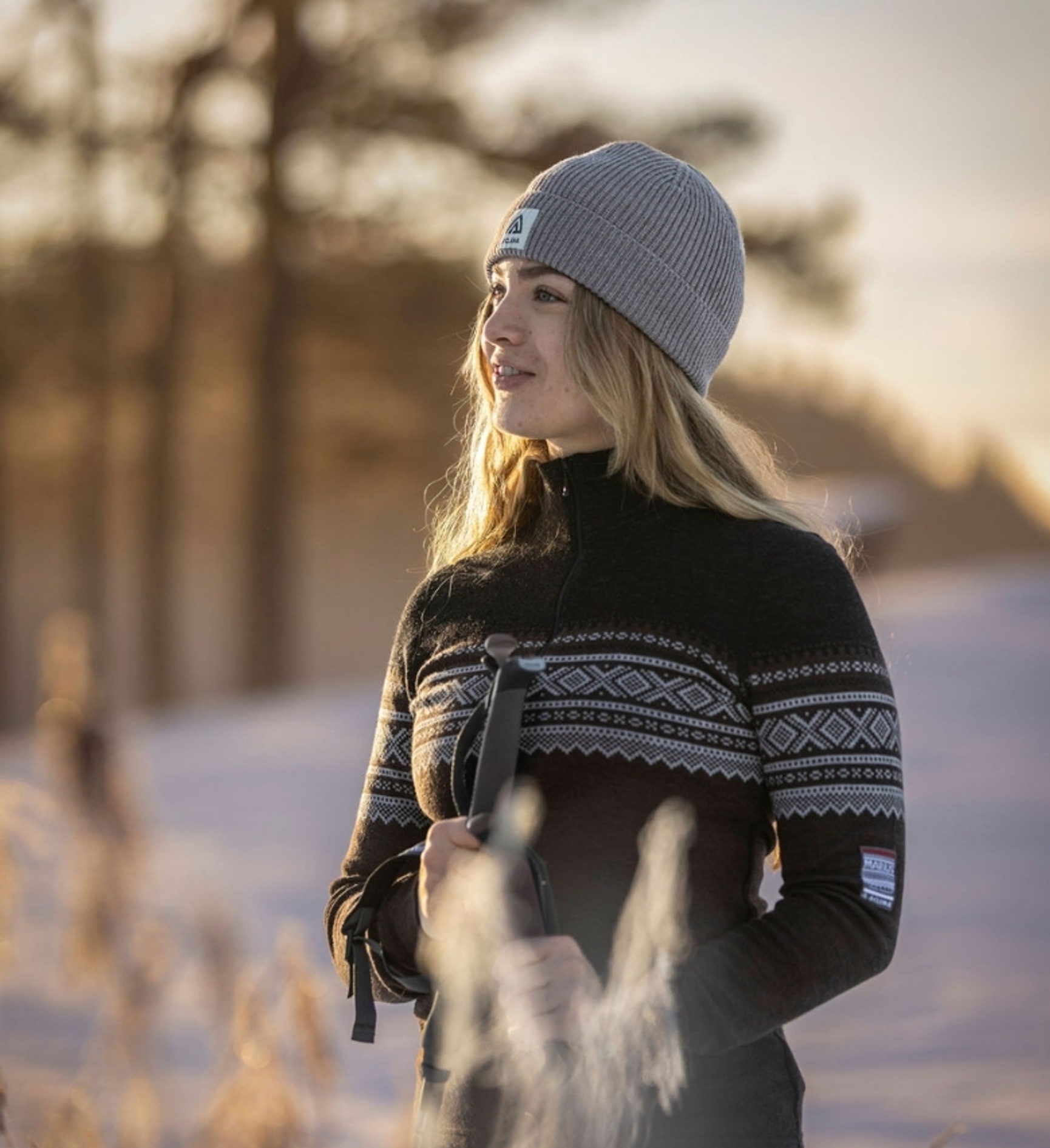 Aclima Marius mockneck dame svart