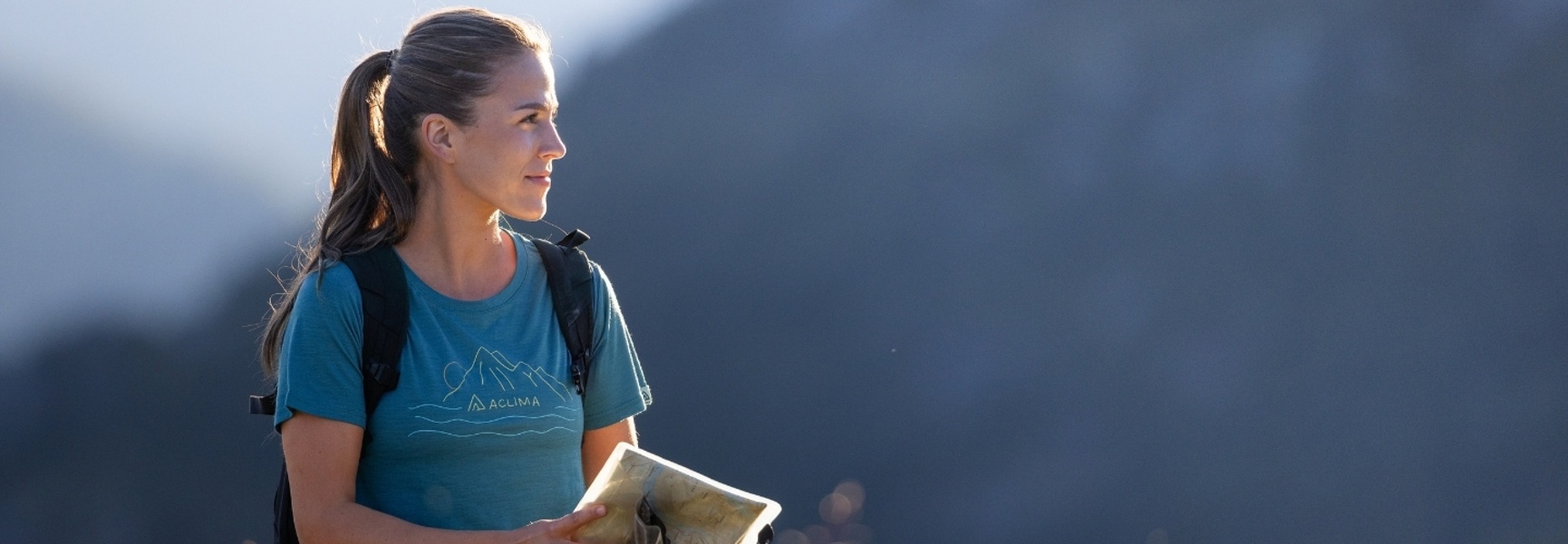 Aclima LightWool 140 Woll-T-Shirt für Damen in Blau