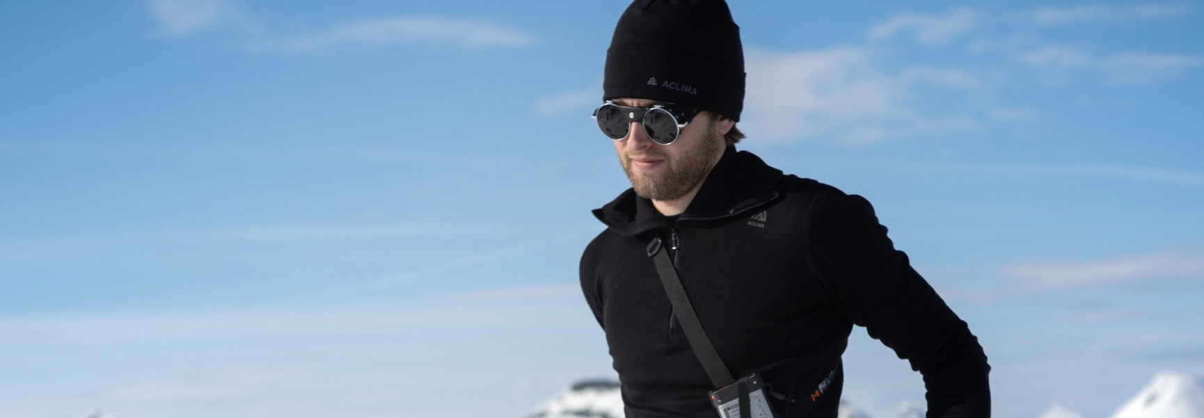 Pullover Herren schwarz Merinowolle