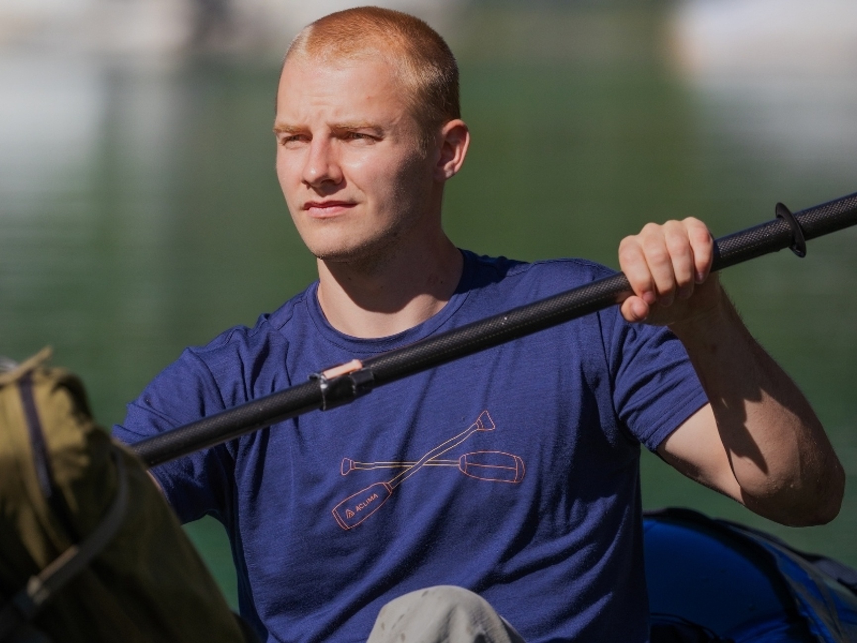 Aclima LightWool 140 Classic Tee t-shirt i 100 % merinoull blå herr