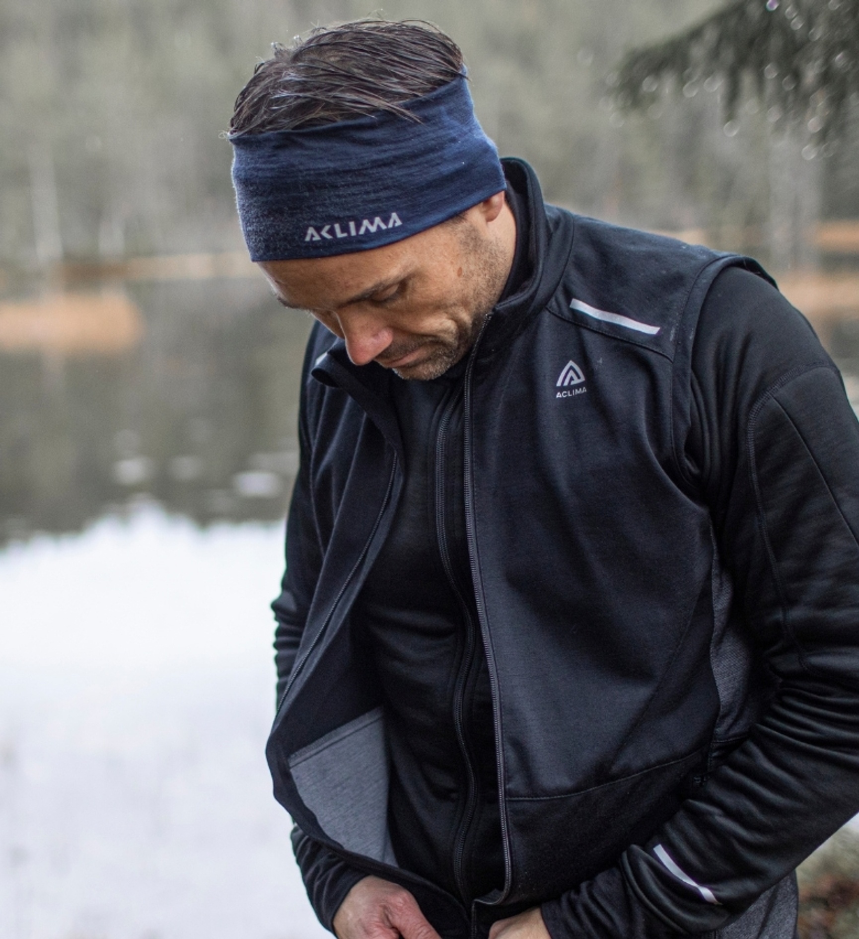 Aclima FlexWool merinoull veste svart herre 