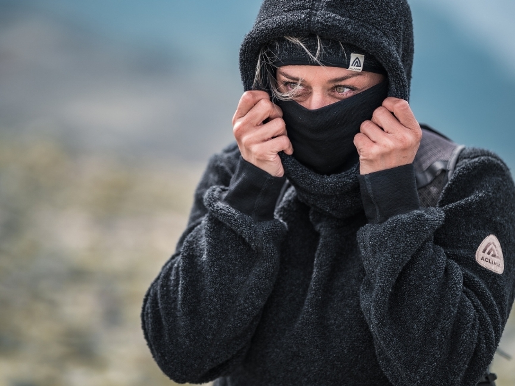 Aclima reborn WoolTerry jakke dame svart