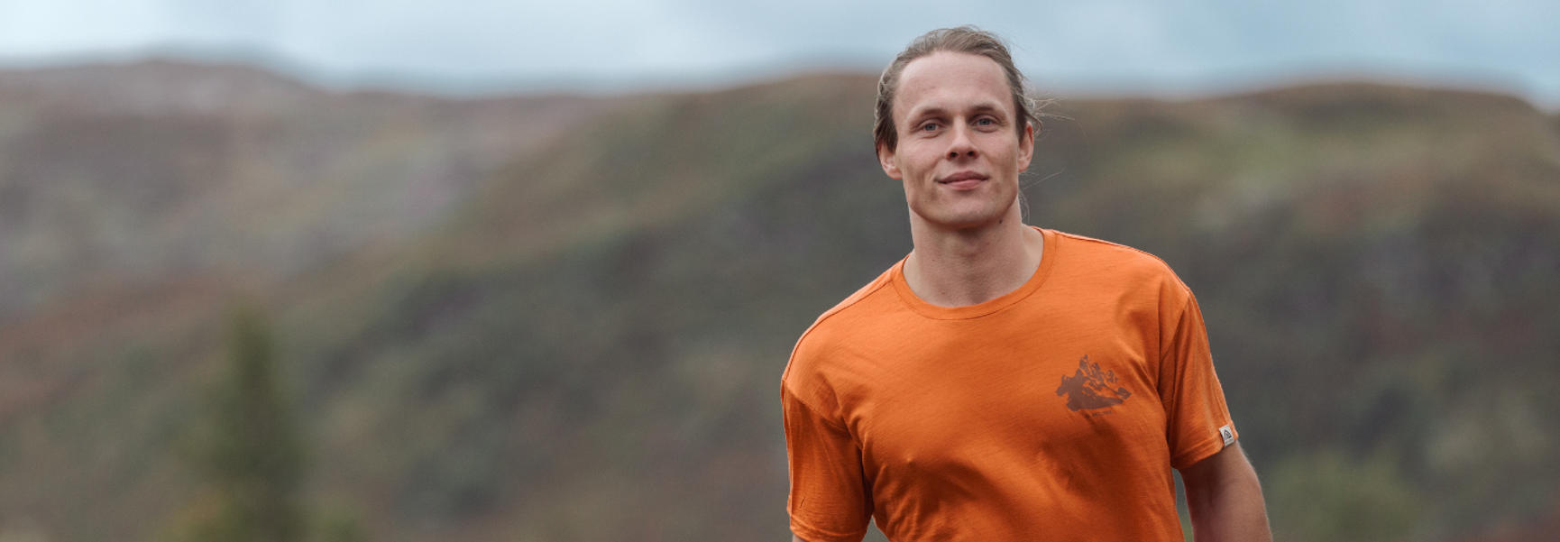 Aclima Outlet LightWool 140 Classic Tee Antler Apricot Orange Herren