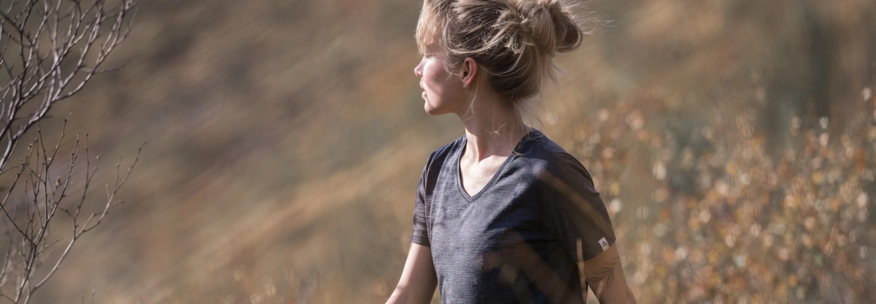 LightWool 180 Woll-T-Shirt für Damen in Grau aus 100% Merinowolle