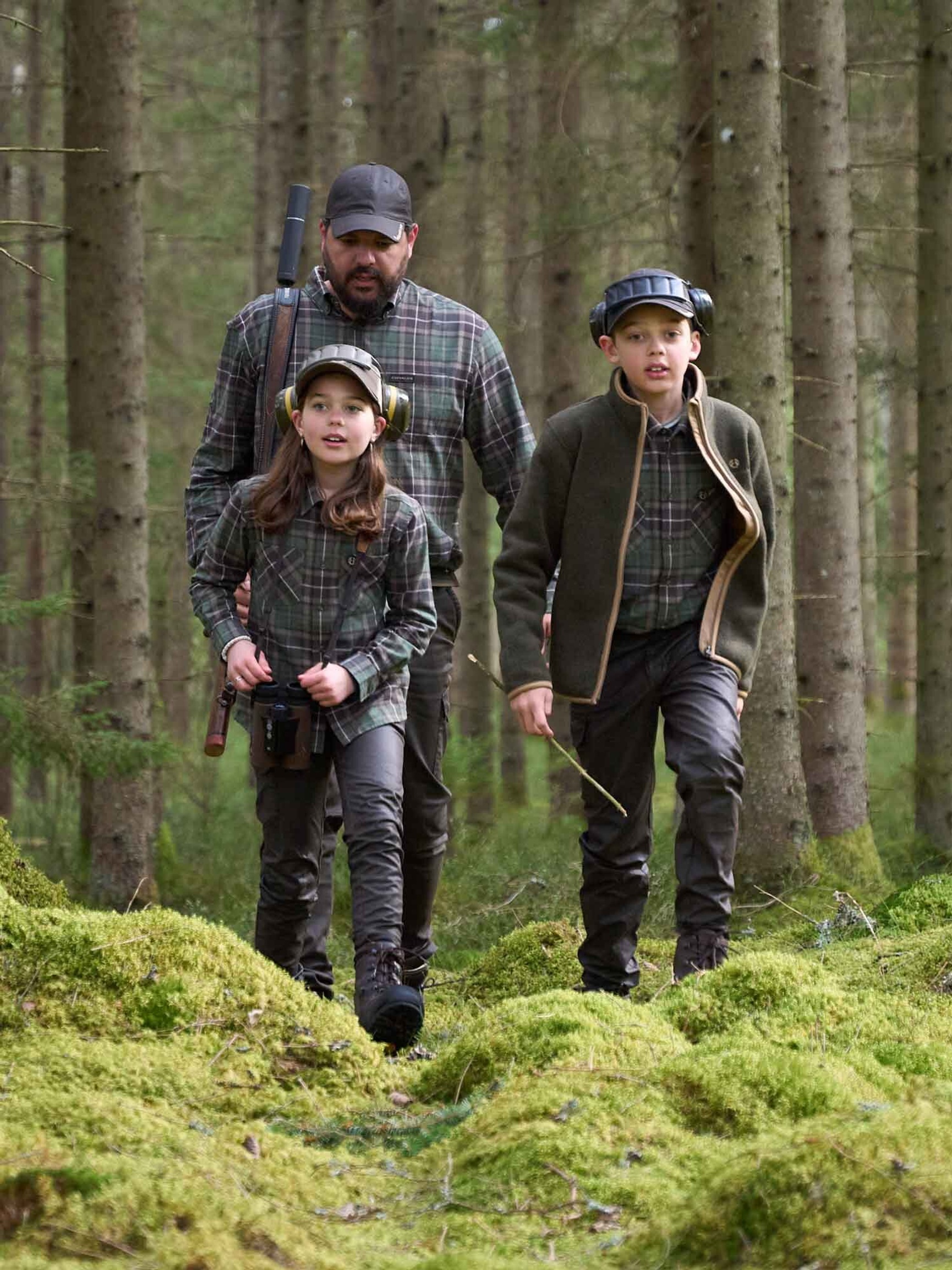 Teal Light flannel shirt Junior