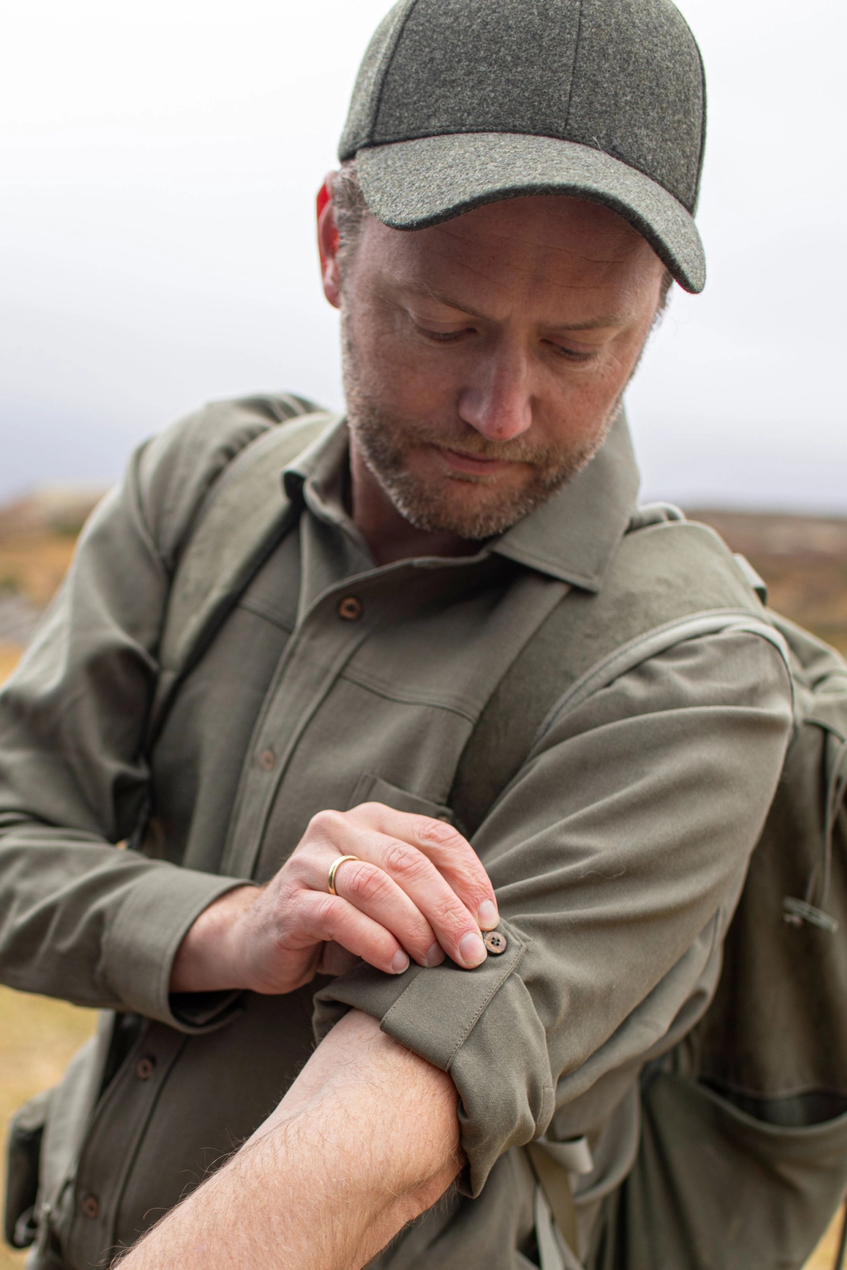 Jagen mit LeisureWool Hemd grün für Herren