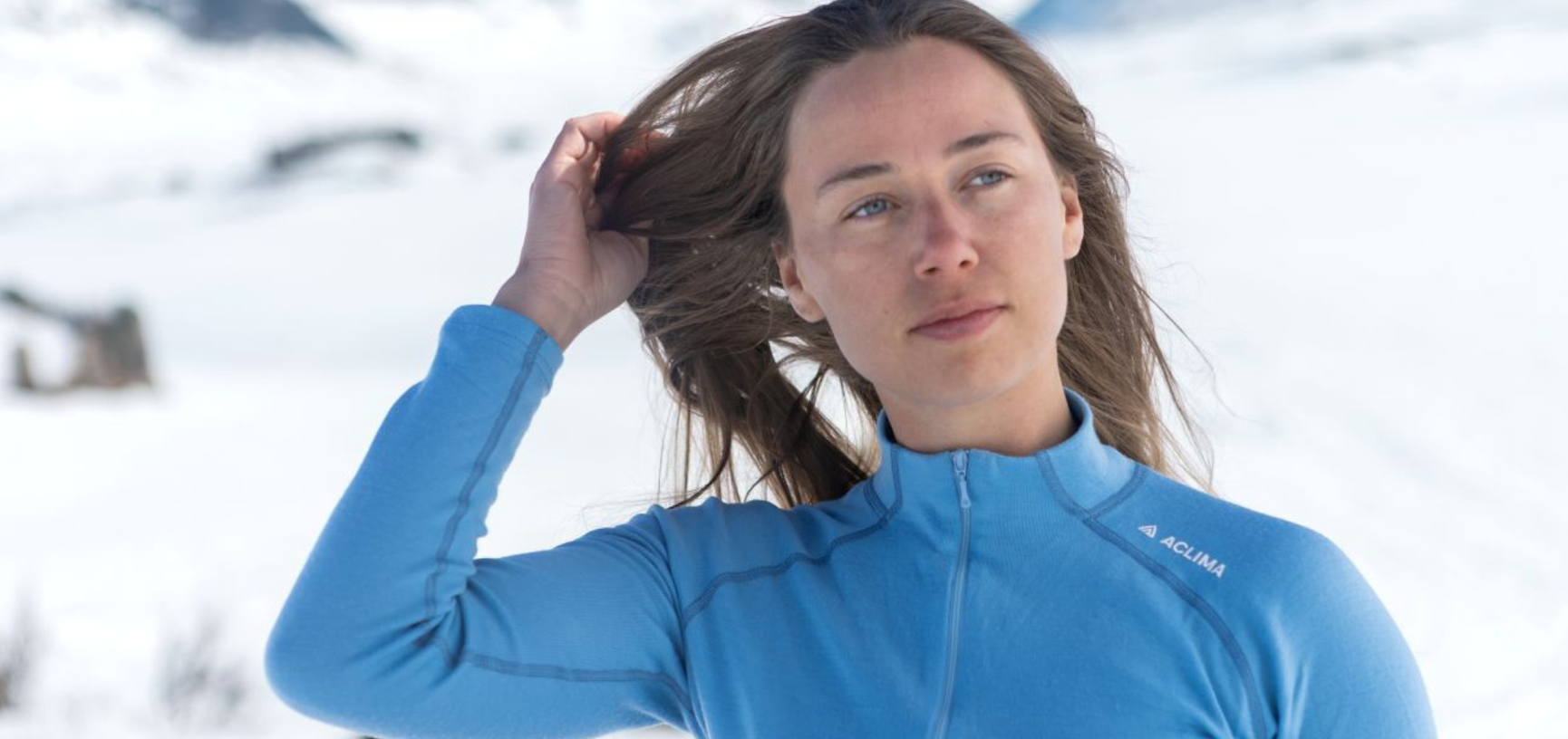 Aclima WarmWool Wollpullover blau für Damen