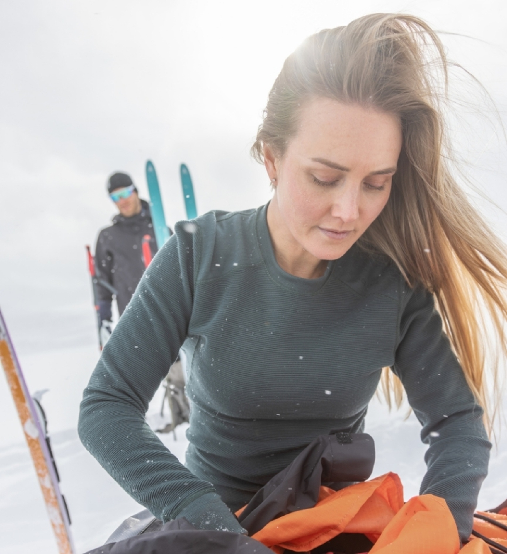 Aclima StreamWool-Pullover grün für Damen