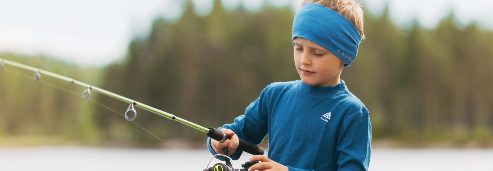 Aclima WarmWool genser blå barn