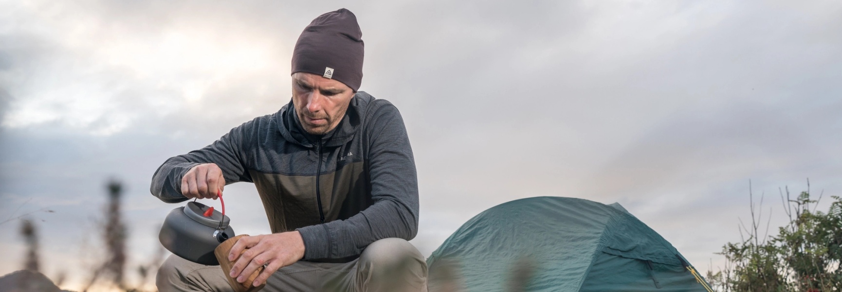 Aclima LightWool 180 Herren Wollshirt aus 100% Merinowolle in Grau