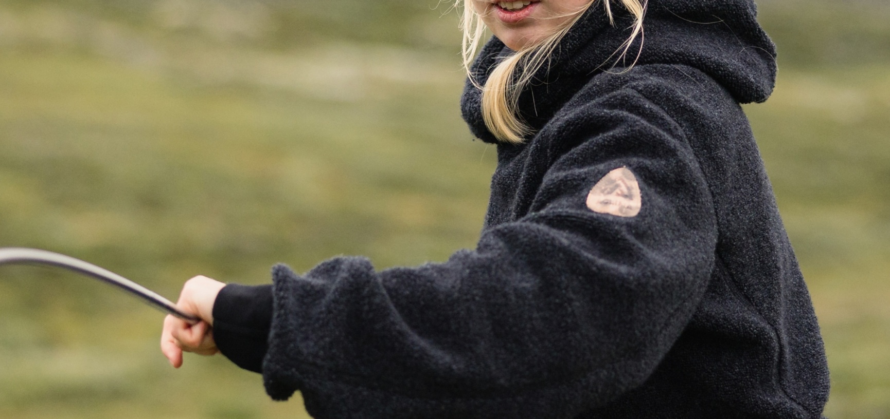 reborn Kollektion Terry Jacke schwarz Damen