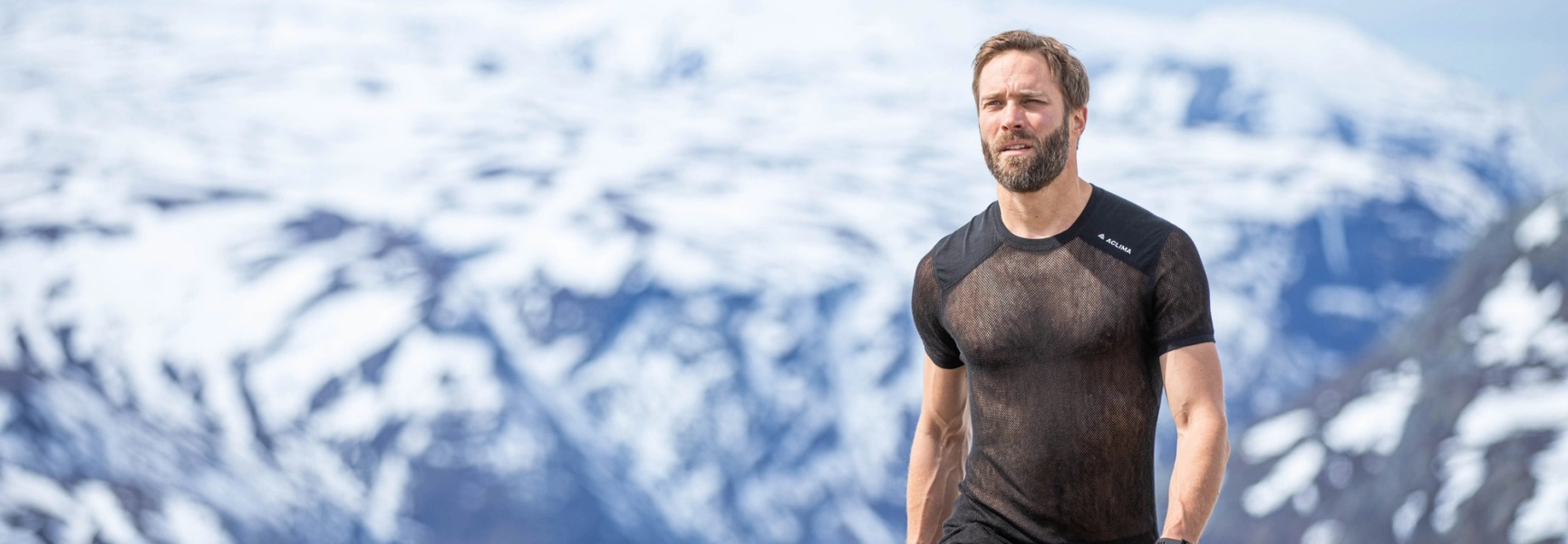 WoolNet Light Herrennetzunterhemd schwarz