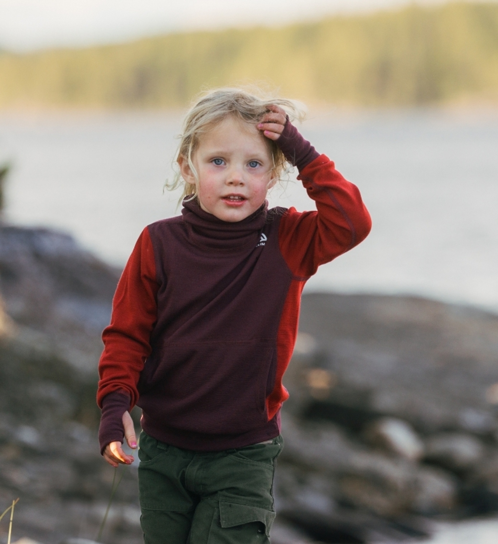 Aclima Wollunterhemd für Kinder in Rot