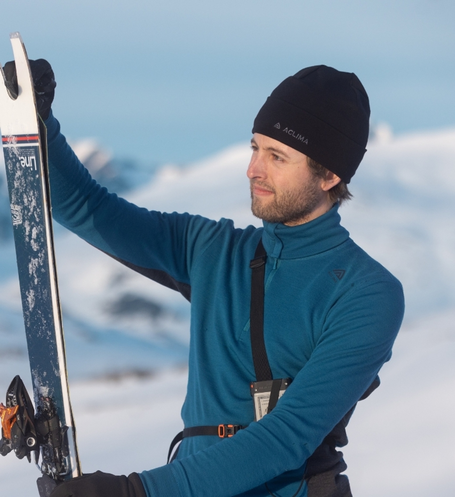 Aclima WarmWool Piqué-Hemd blau Herren 