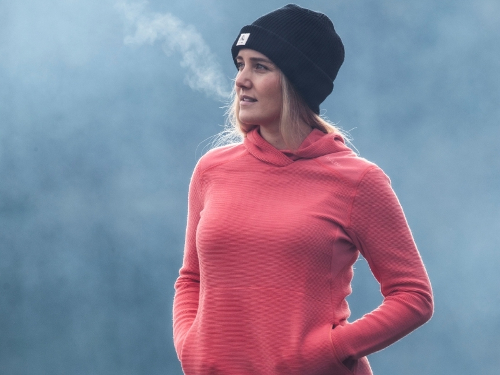 Aclima StreamWool pullover red pink women's