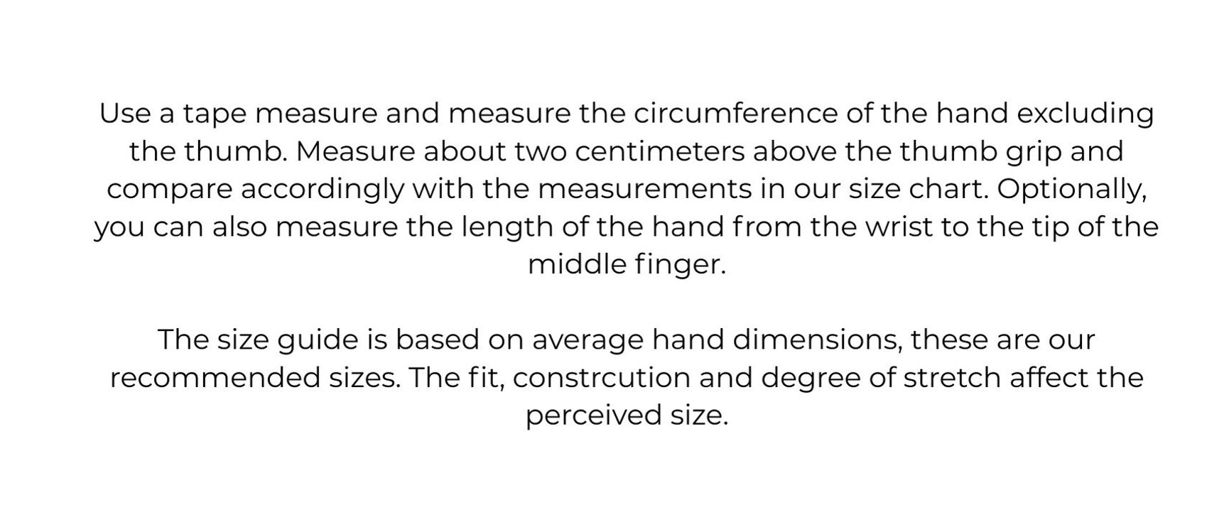Size guides
