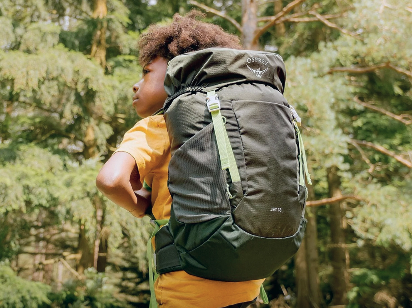 Kid with backpack