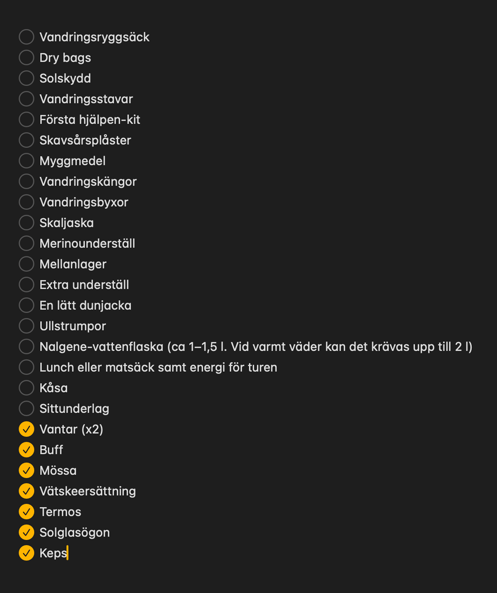 Packångest inför fjällvandring