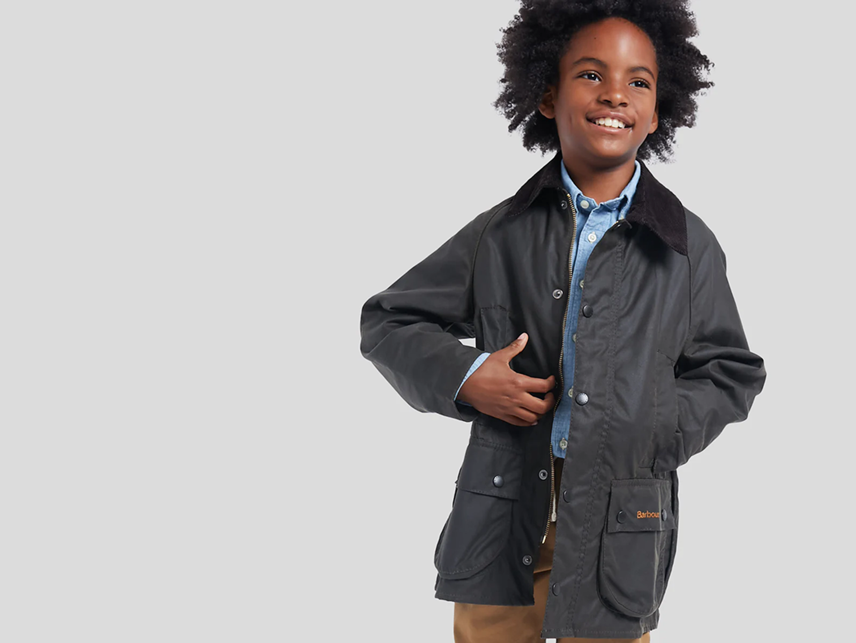 barn i barbour kids jakke